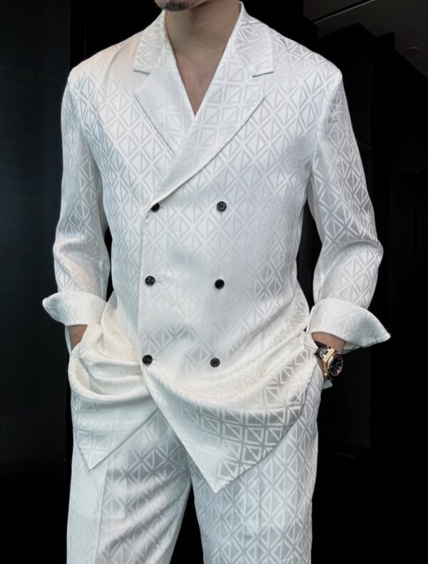 Spring and summer plaid suit - Image 4