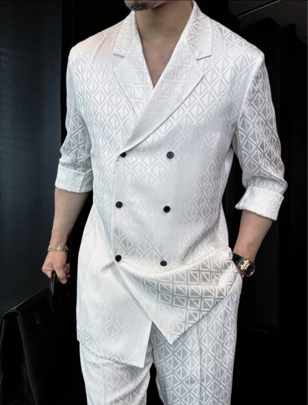 Spring and summer plaid suit - Image 2